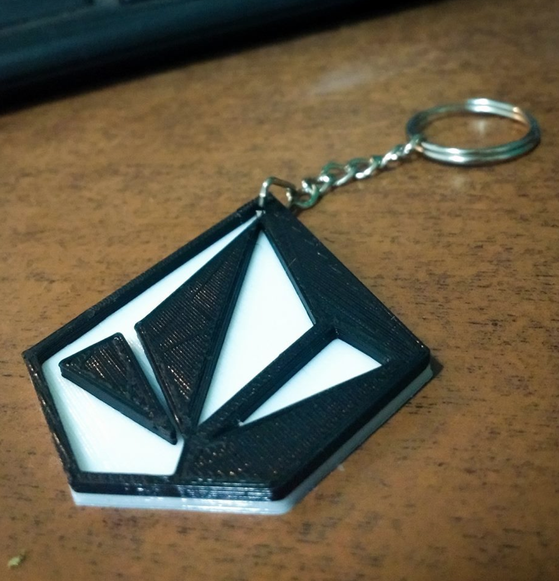 🗝️ Volcom keychain・Free STL File for ・Cults